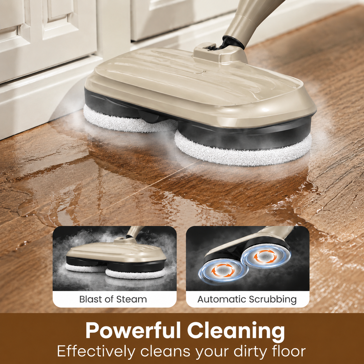 Rotating Steam Mop